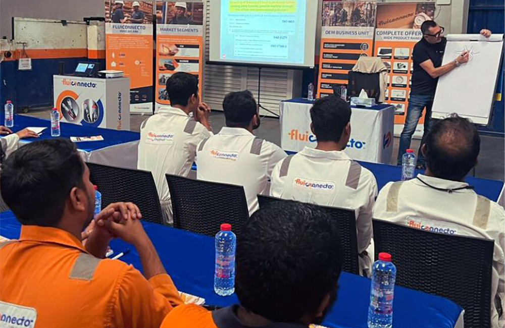 Fluiconnecto Middle East Technicians Trained by Global Quality and Health & Safety Director