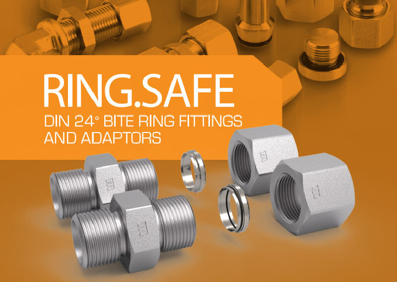 Ring.Safe: Our Premium Range of DIN 24° Bite Ring Fittings and Adaptors is Now Available